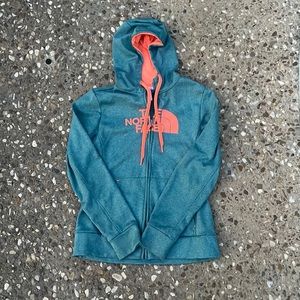 North face zip up jacket